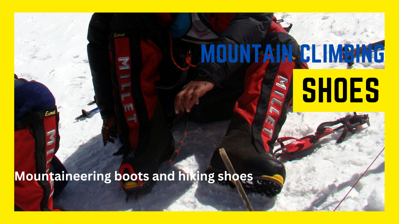 Shoes for Mountain Climbing Ascent Descent Adventures