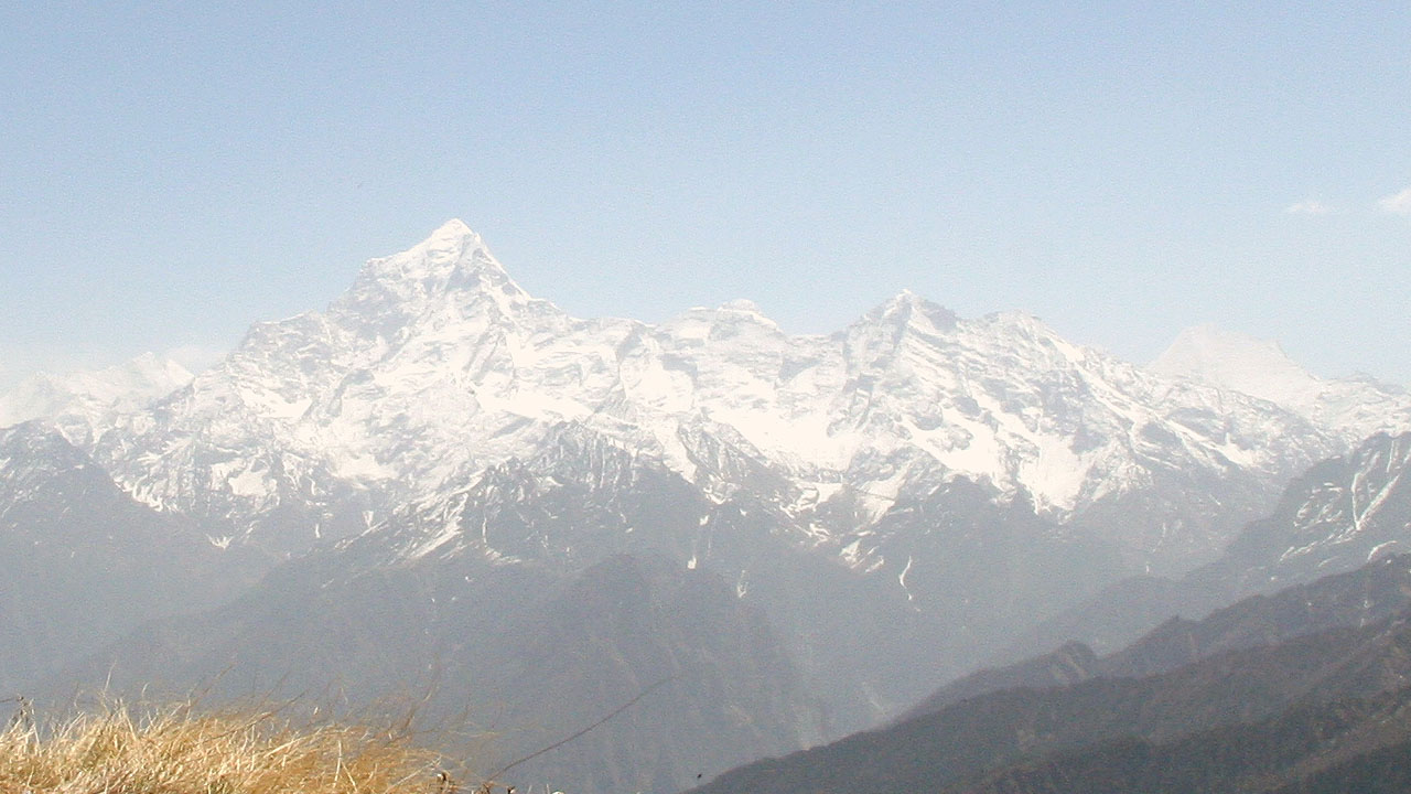 View of the Greater Himalayan Range from the Kauari Pass Trek