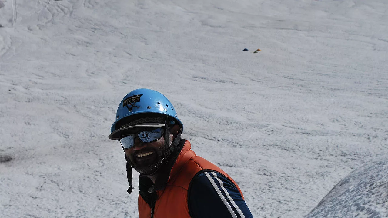 Pankaj Lagwal on Glacier Travel Training