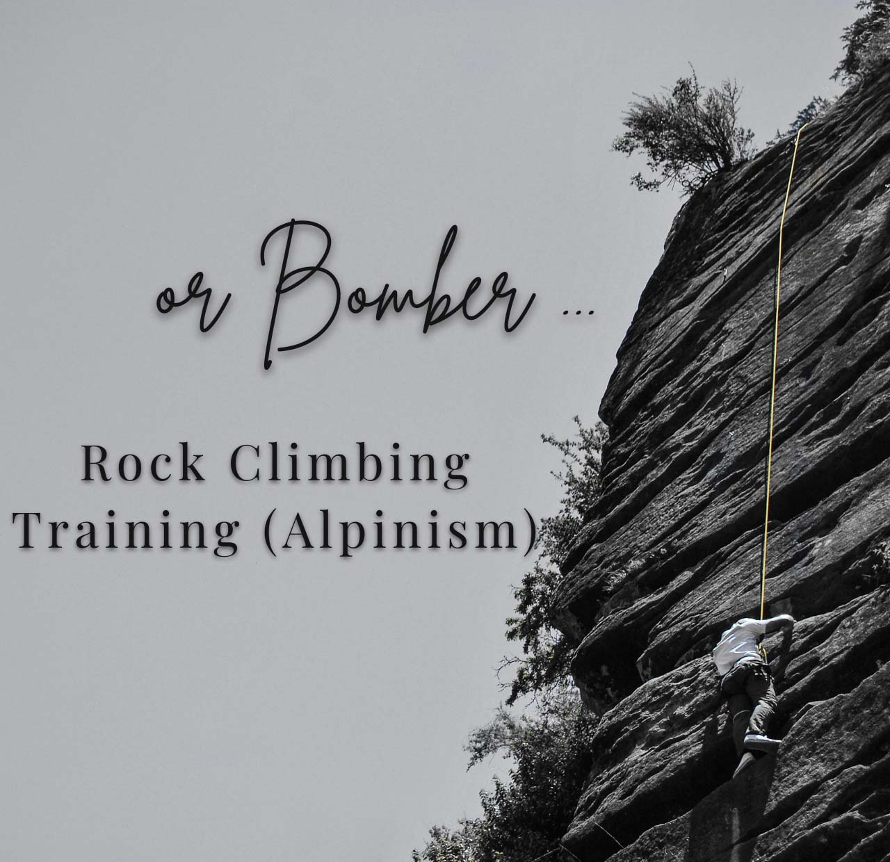 rock climbing 