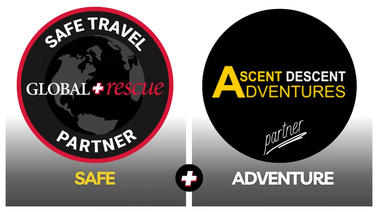 Global Rescue & Ascent Descent Adventures partner Logo