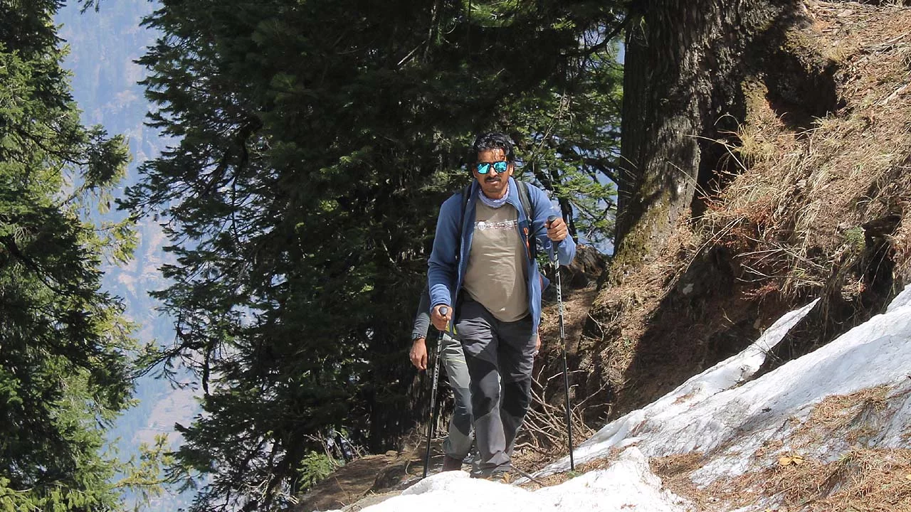 Surender Mahant on trekking adventure in Manali 