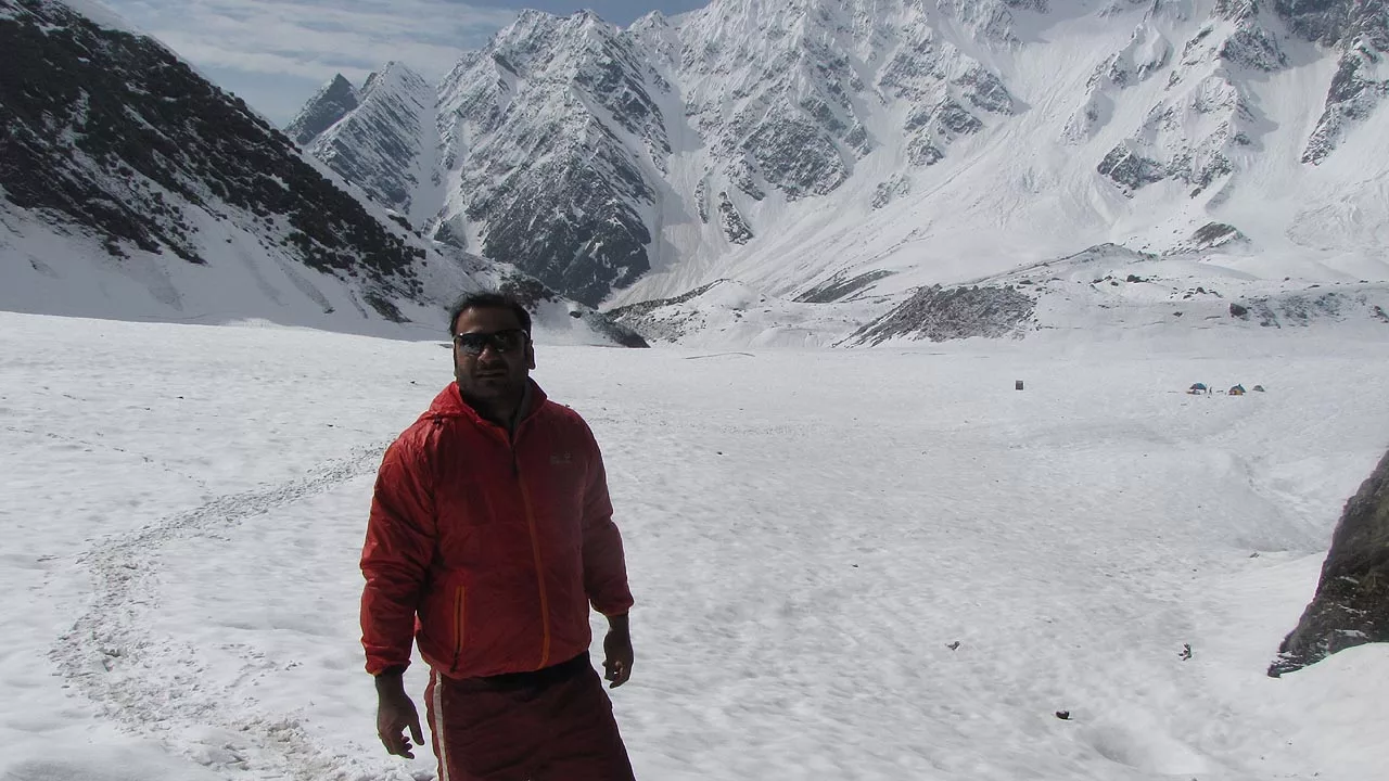 Mukesh Marwah on solo trek 