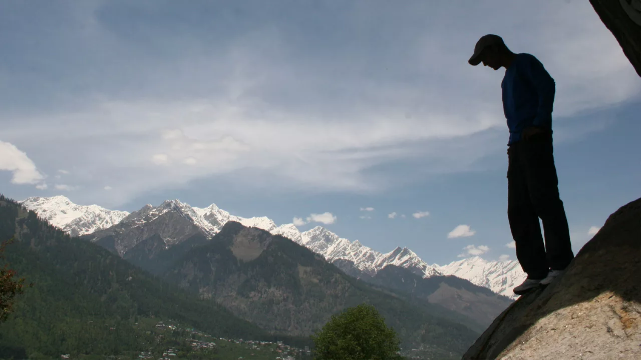 Pir Panjal Mountain Range view from  Aleo, Manali, Himachal Pradesh