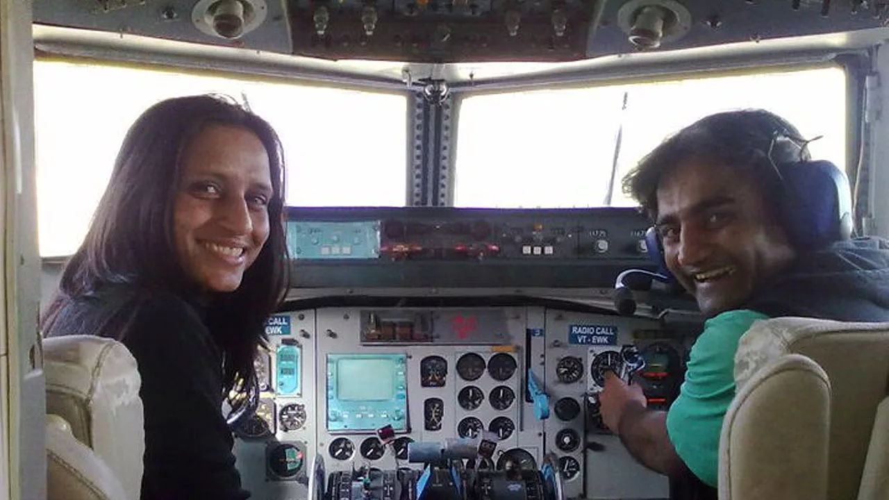 Shashi Lagwal & Pankaj Lagwal Inside Cockpit School of Aeronautics