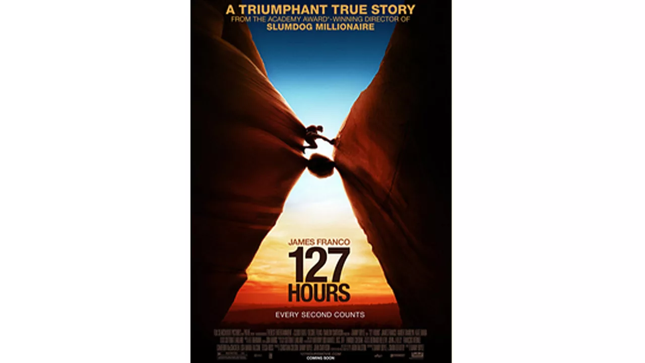 127 Hours 2010 mountain climbing films poster