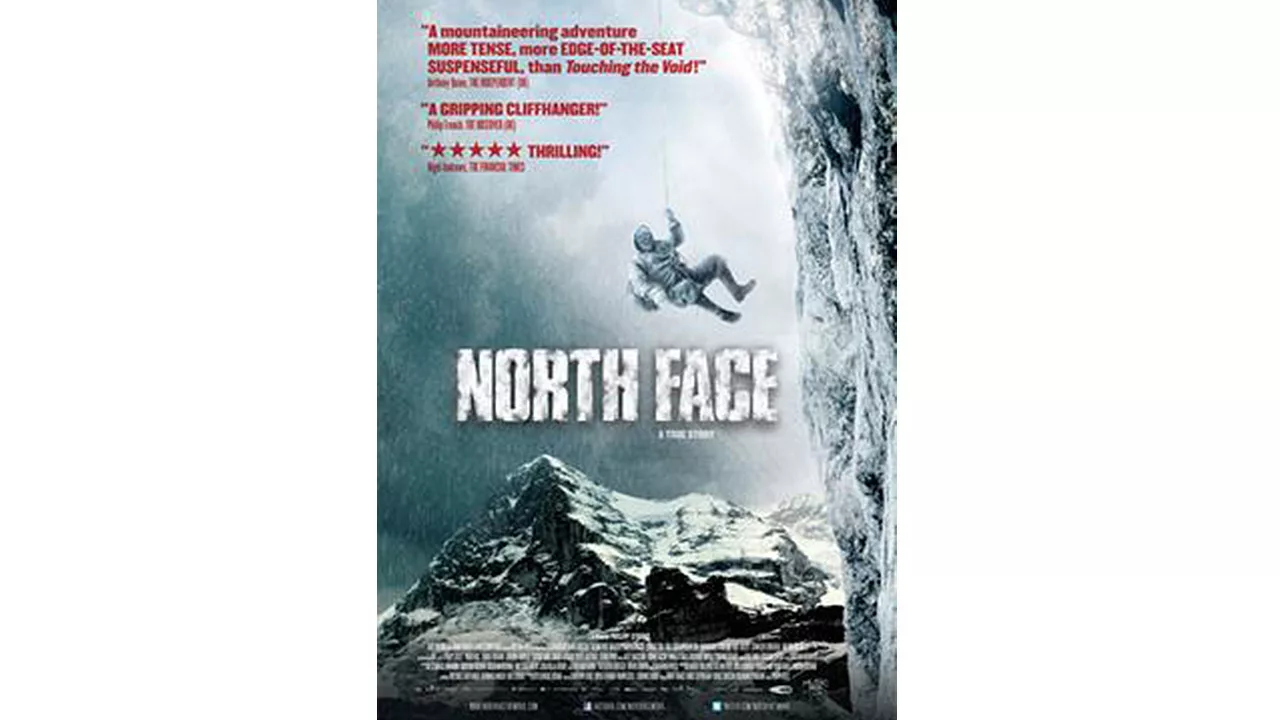 North Face mountain climbing movie poster