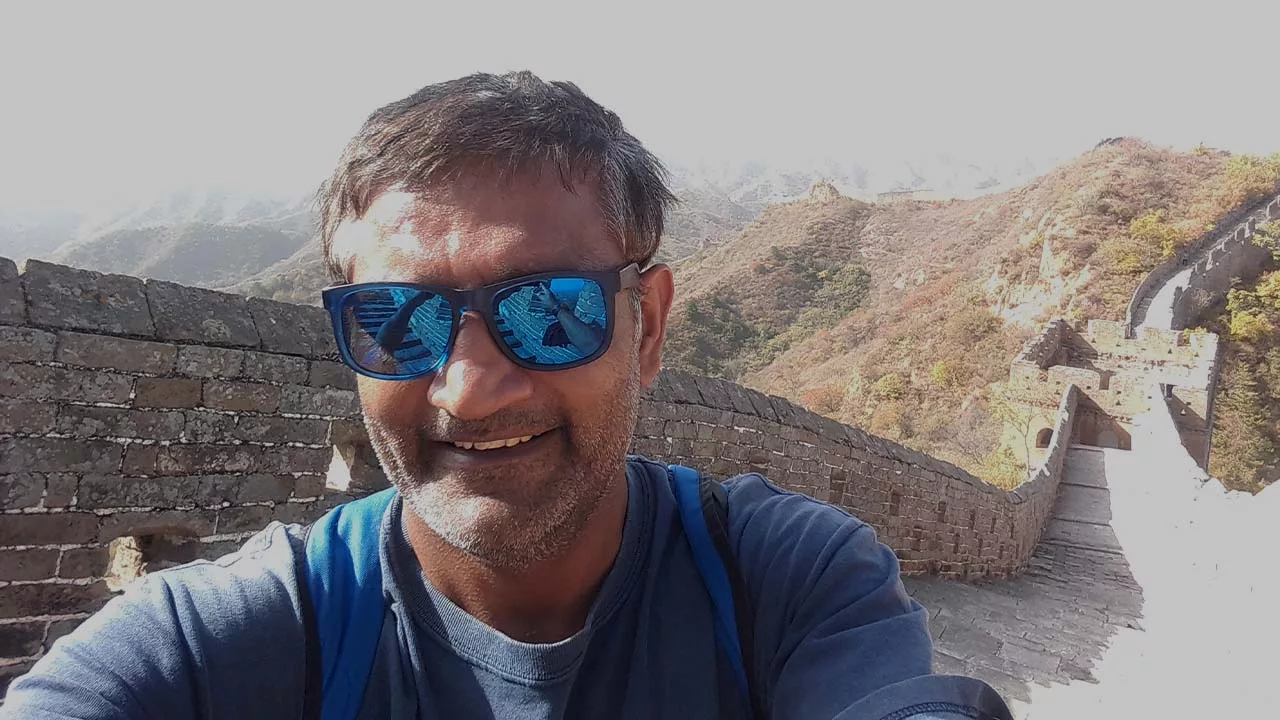 Pankaj Lagwal on Wall of China