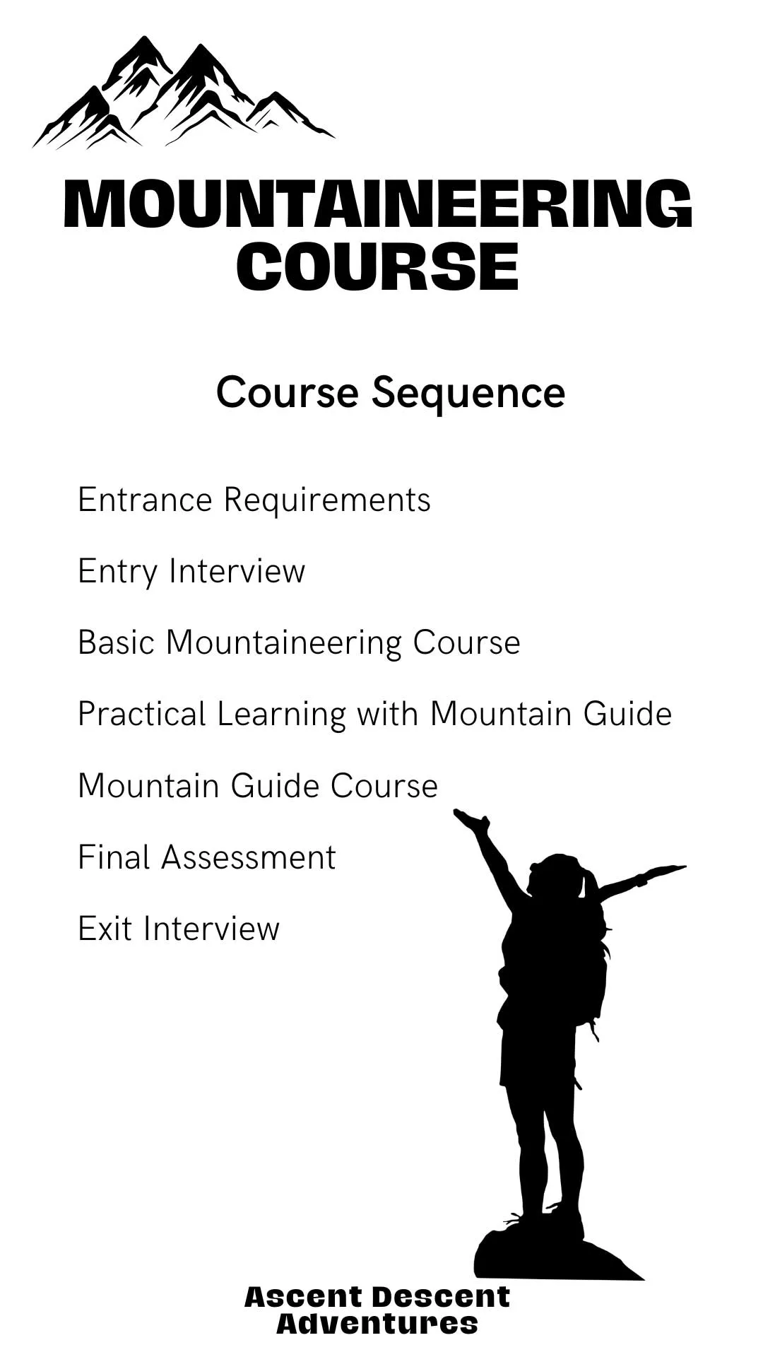 Mountaineering Course Sequence