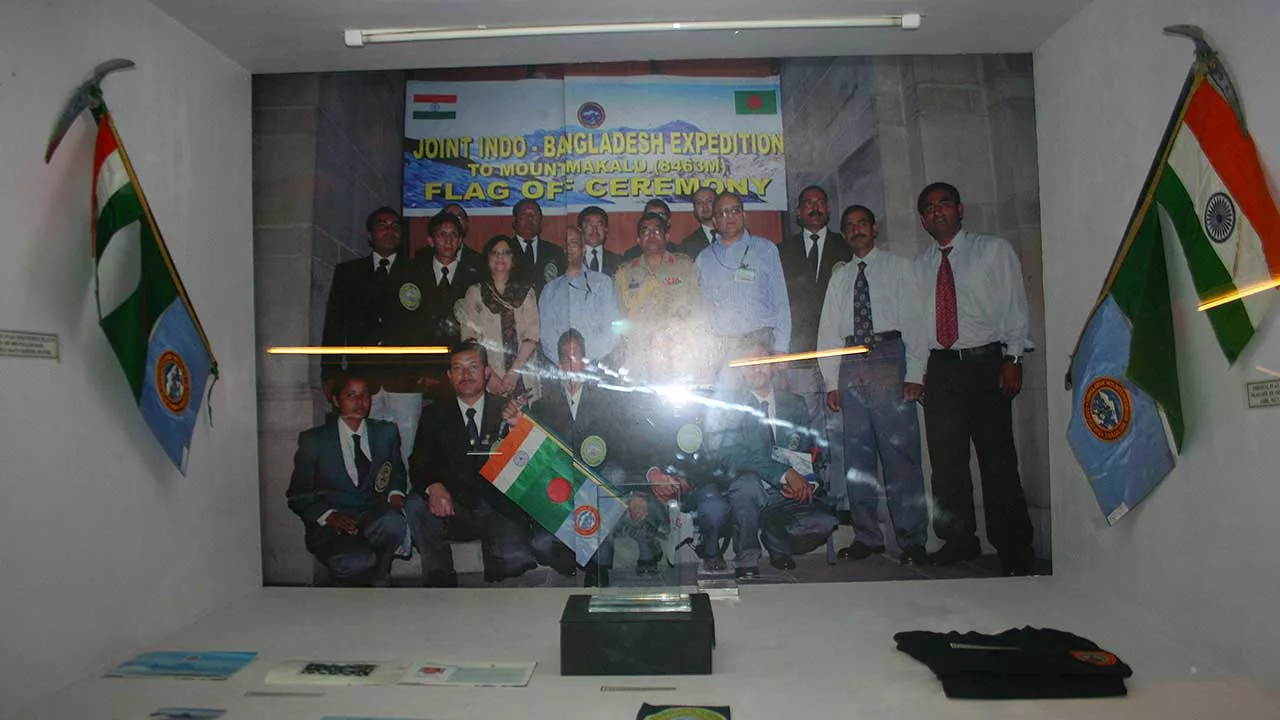 Image from the dedicated museum of the Joint Indo-Bangla Expedition Mt. Makalu 2009 at HMI Darjeeling