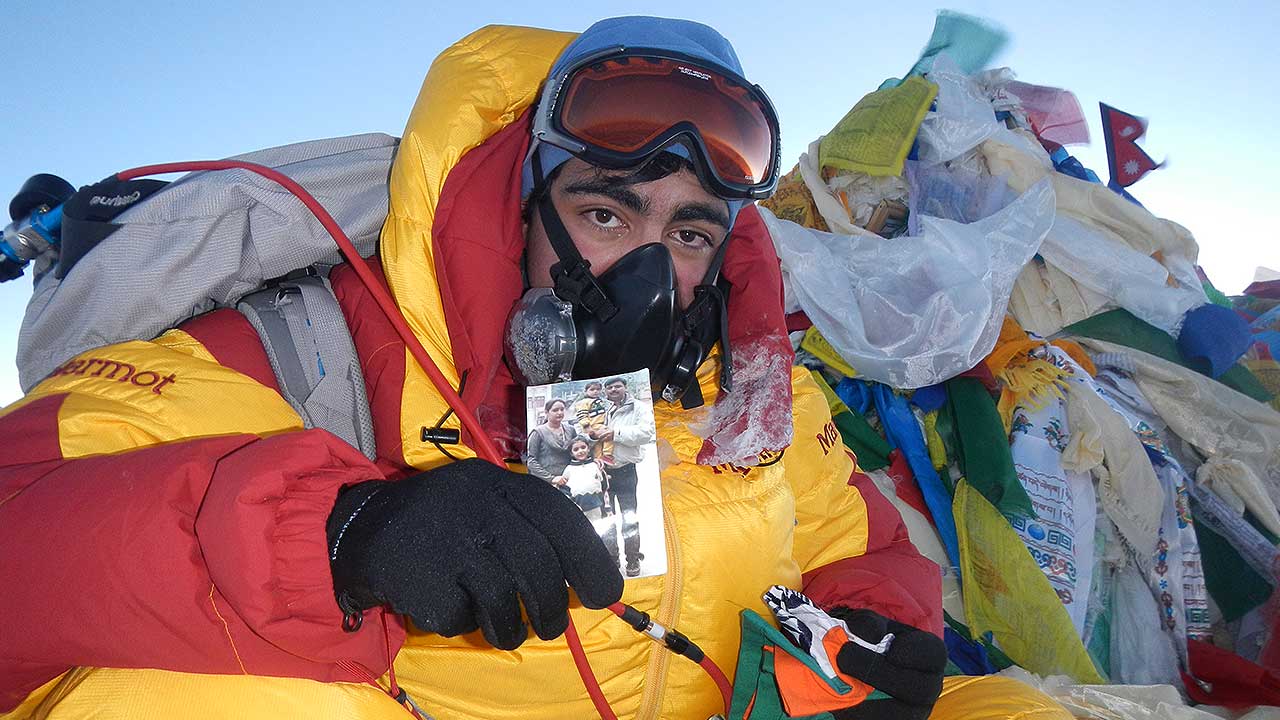 Ajay Sohal on Mt. Everest