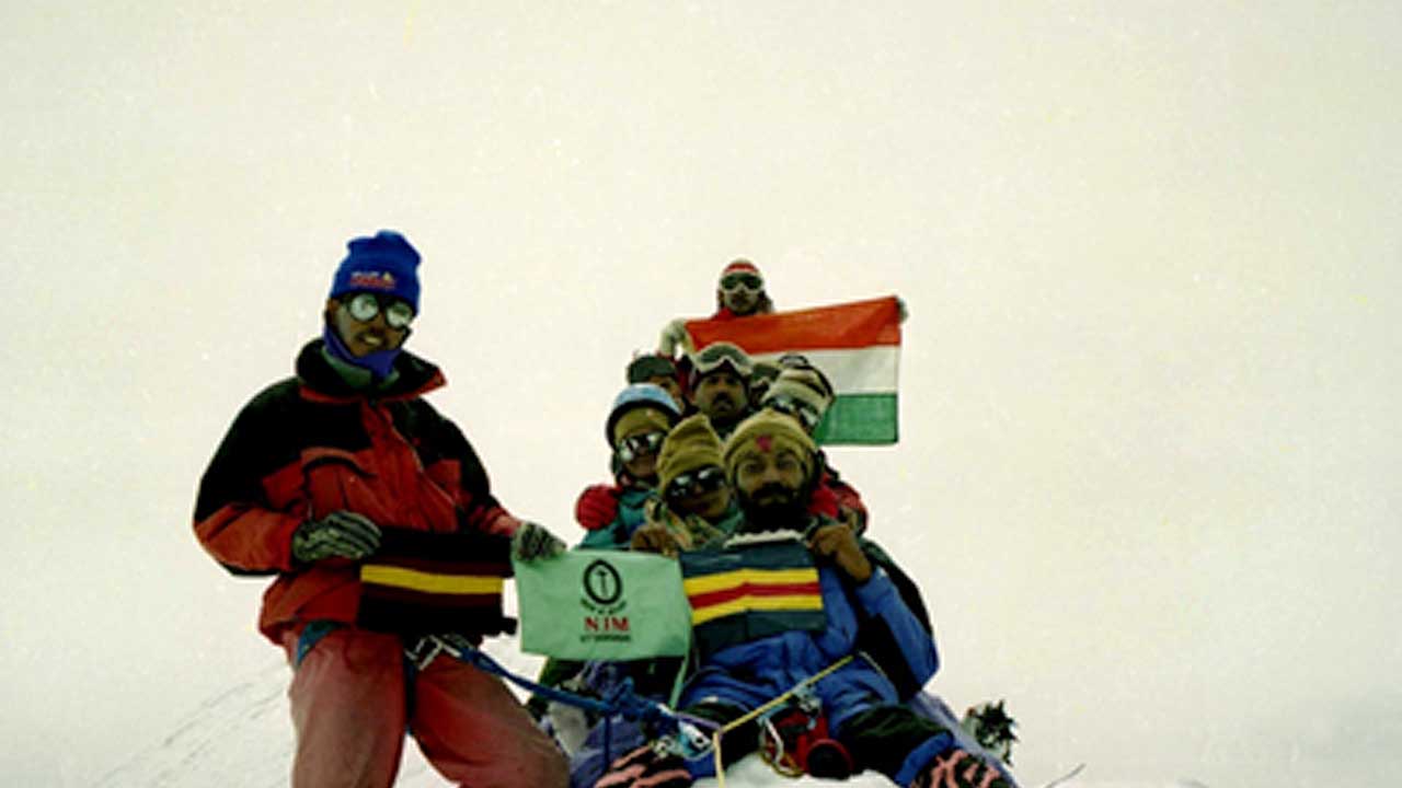 Major KS Dhami on the Mukut Parvat East Summit 