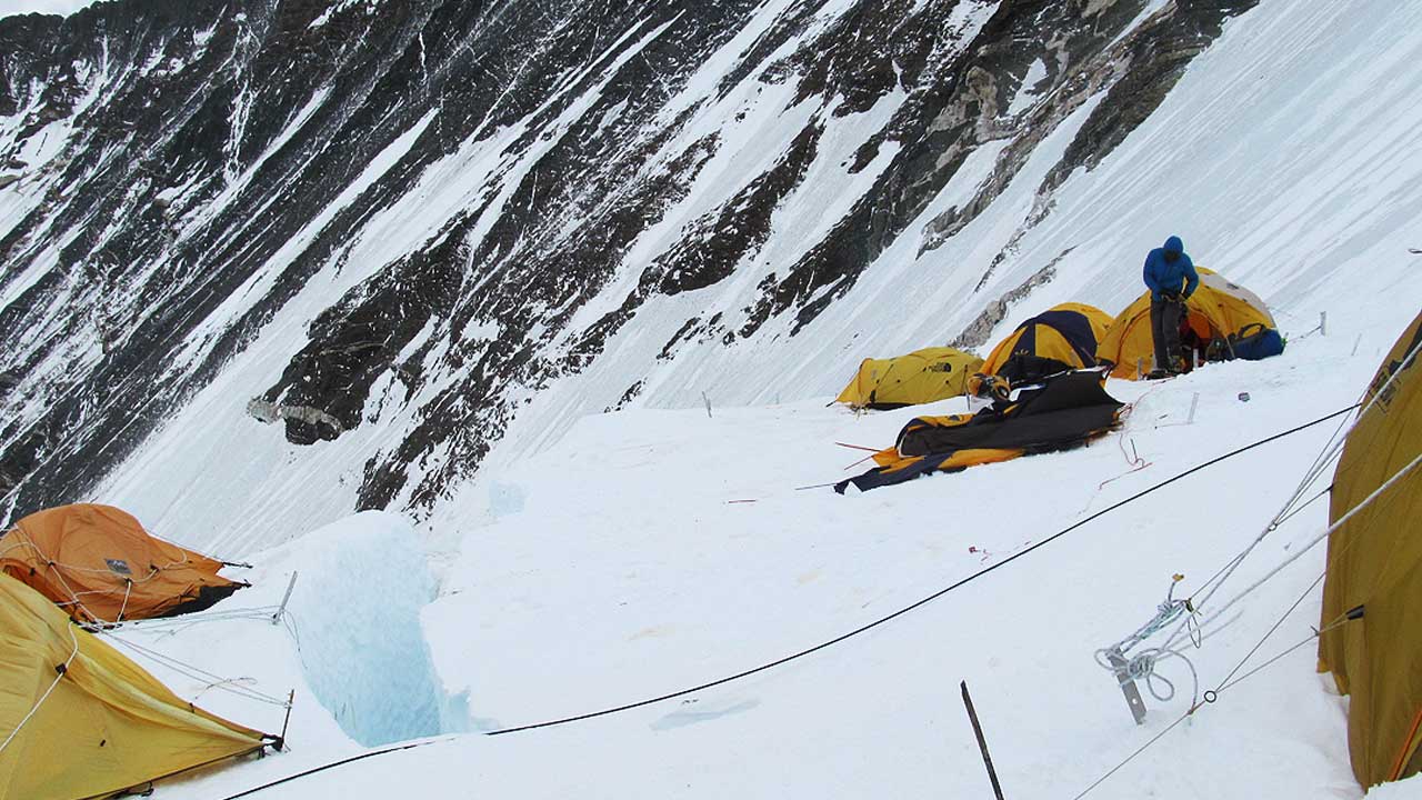 Col Rana at Camp 3 Everest 