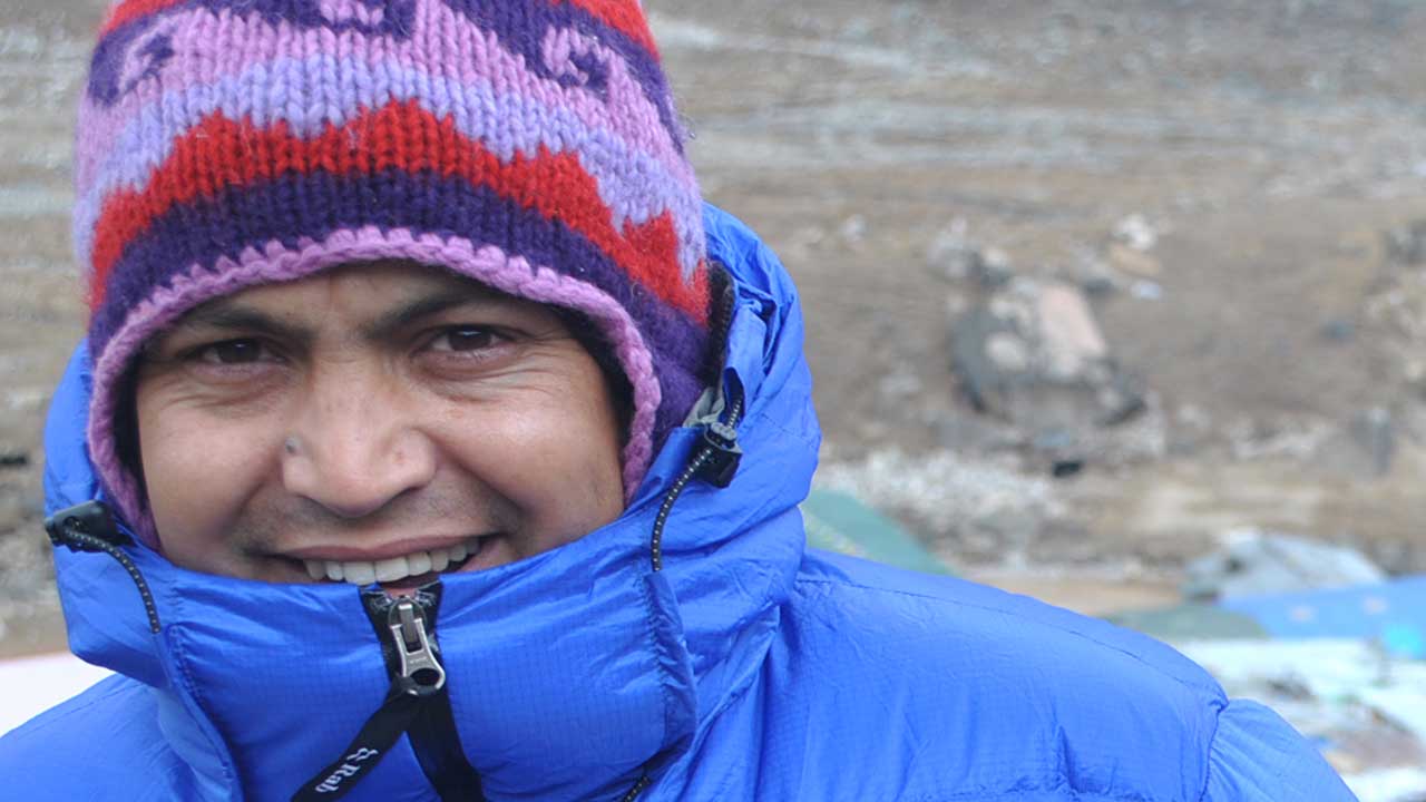 Powell Sharma at Pheriche Nepal