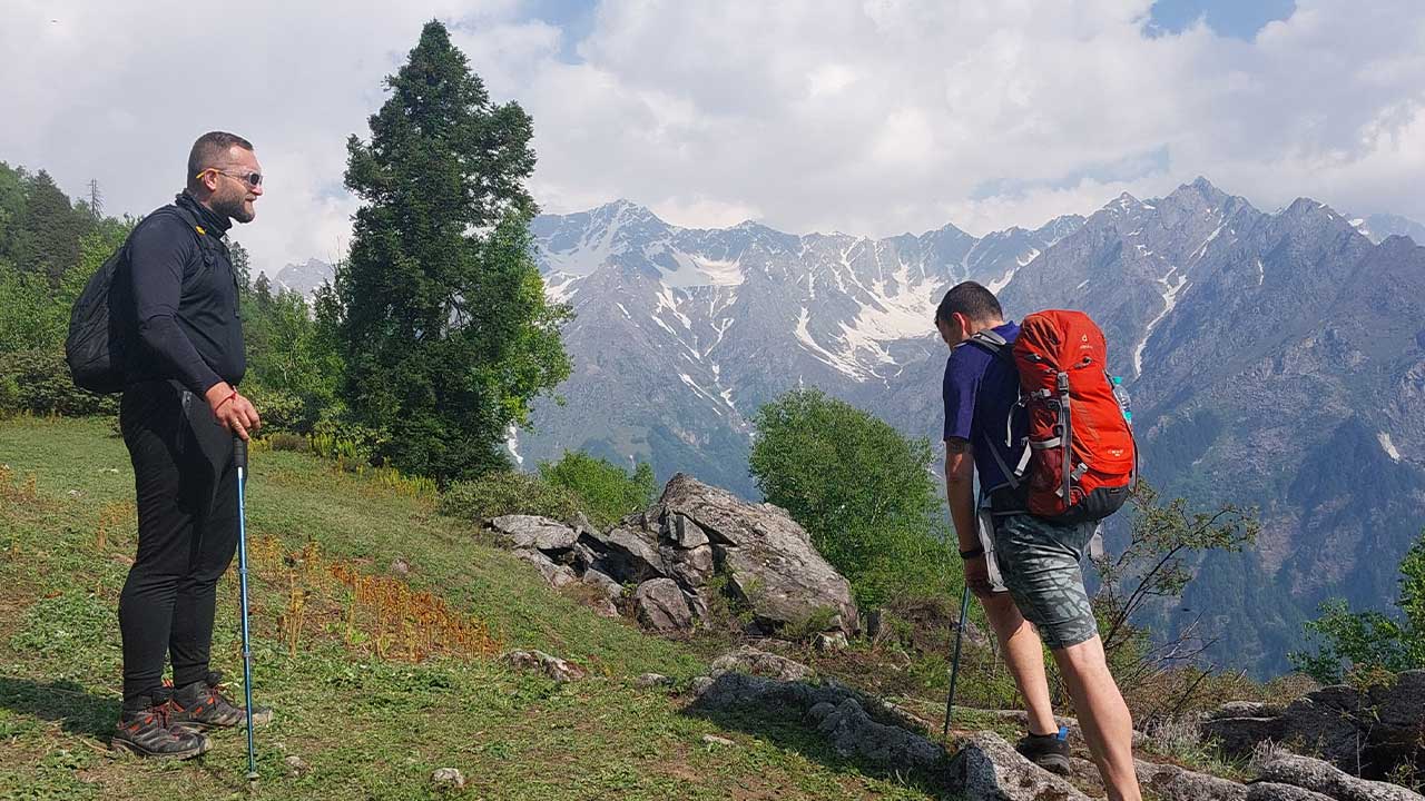 hikers hiking in proper gear 