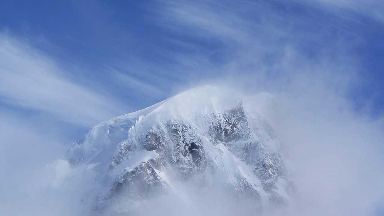 Jet Streams storm on  Himalayas